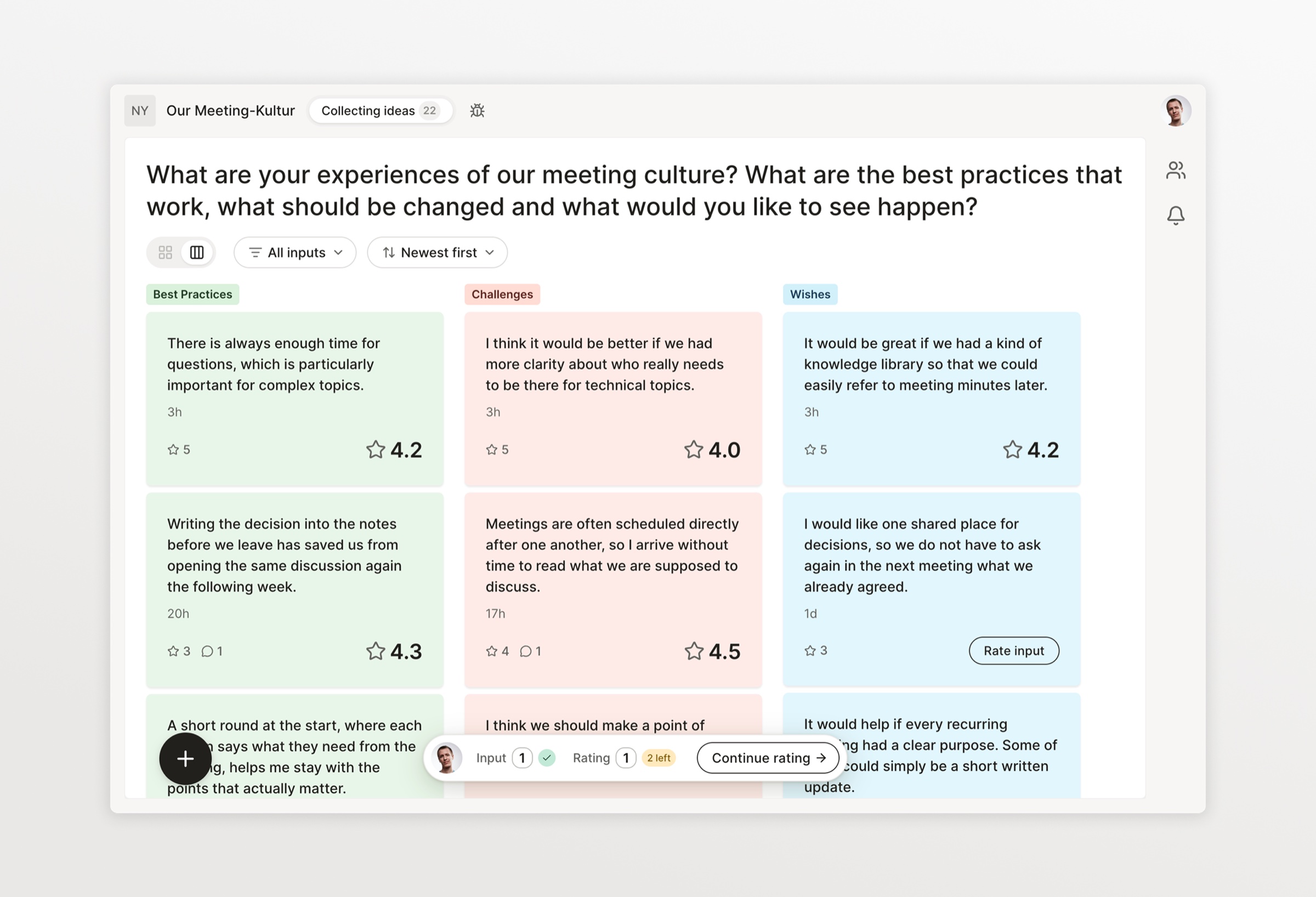 Nyord board with the activity counter at the bottom